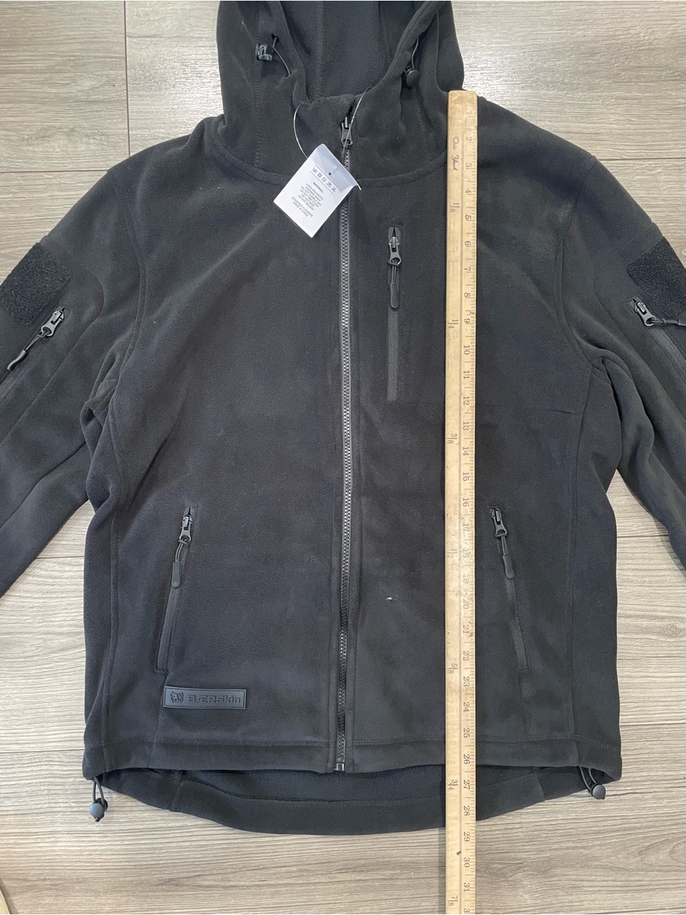 Baerskin Tactical Supply Bearskin 4 Performance Zip-Up Fleece Hoodie Black Sz M - Picture 2 of 8